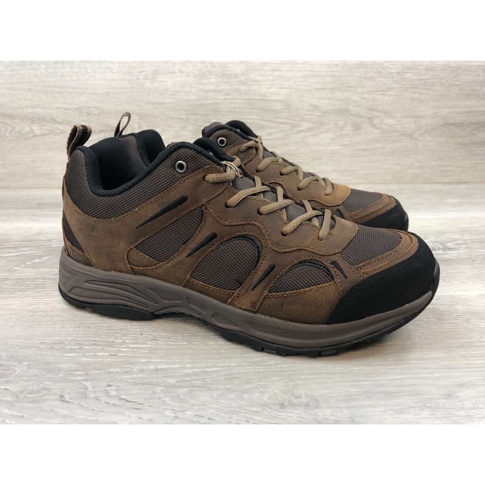 Propet Connelly Men's Sneaker Brown Leather 8 Casual Comfort Orthotic Shoes - Picture 1 of 12